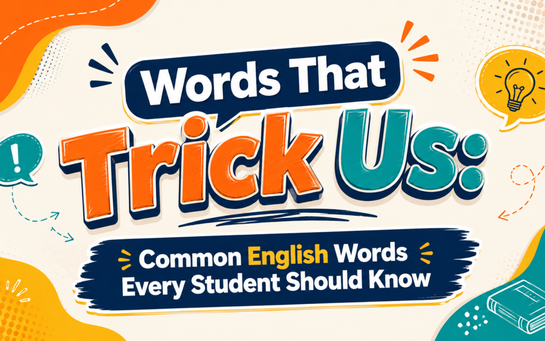 Words that trick us: common english words every student should know | charu tuition academy